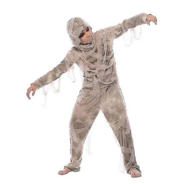2022 Uusi Lasten Pelottava Egyptin Muumioasu Lapsille Halloween Kauhu Muumio Kääre Asun Cosplay Karnevaali Pääsiäinen Purim Hieno Pukeutuminen Boy L