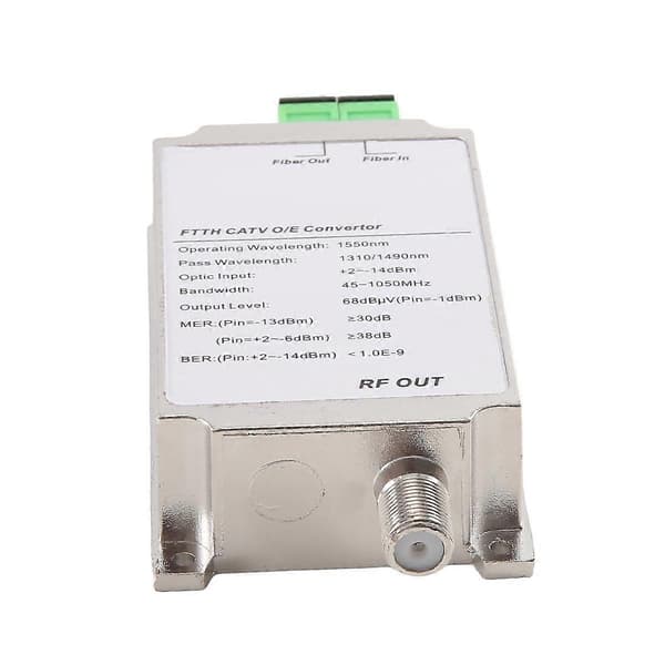 Mini CATV FTTH-mottaker Fiberoptisk WDM-node RF-omformer Triplexer Minimode Innendørs AGC 1310nm/15 White