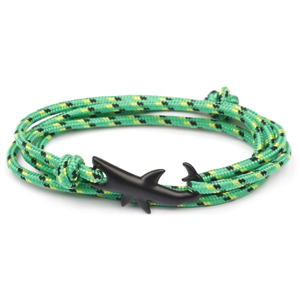 Haj Bracelet Mode Punk Alloy Haj Hale Kæde Armbånd Unisex O