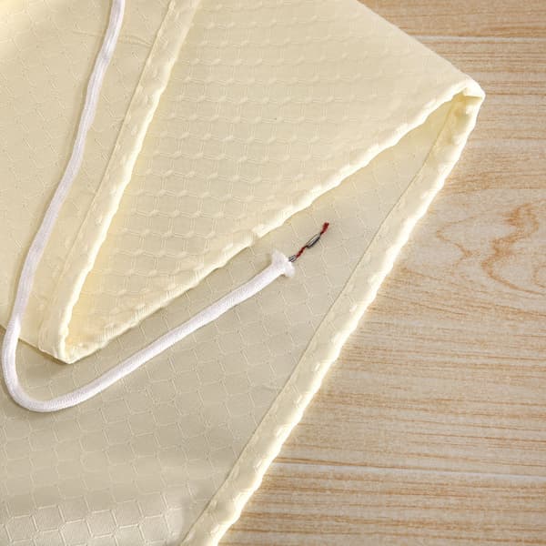 Beige badeforhæng 150 bred * 200 høj CM