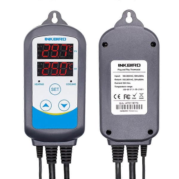 ITC-310T-B Treffer Automatisk 12 Perioder Timer Temperaturkontroller med Programmerbar Timerfunksjon og Enkel/Syklusmodus EU socket