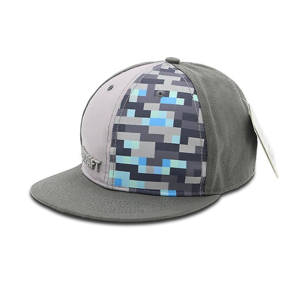 Minecraft Snapback baseballhatt herre kvinner bomull baseball cap pustende solhatt A