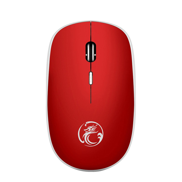 Langaton hiiri 2.4g Äänetön hiiri USB vastaanottimella Kannettava tietokonehiiret PC-tablet-kannettavalle Windows-järjestelmällä Red