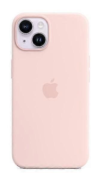 Silikon telefondeksel kompatibelt med iPhone 14 Chalk Pink