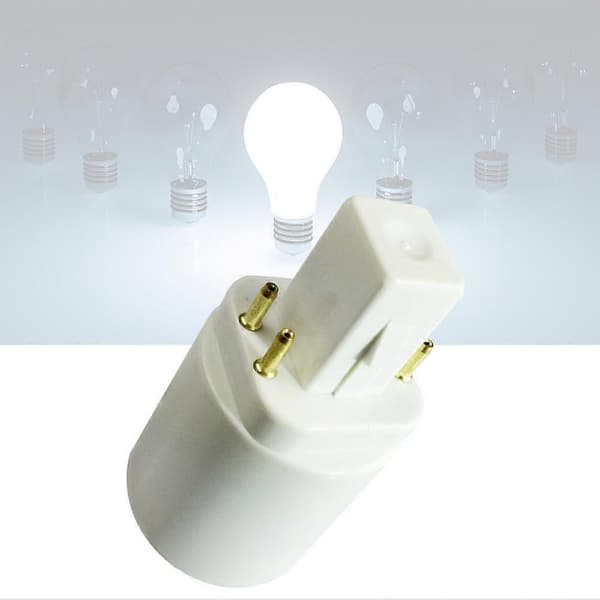 G24q 4-benet 15 mm til E27 E26 skruepære LED-pæreholderadapter Purple