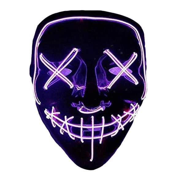 Led Purge Mask, Purge Mask, Halloween Mask Led, Led Mask Flash Modeilla Juhliin Halloween Mardi Gras Carnival Cosplay -asujen koristeluun