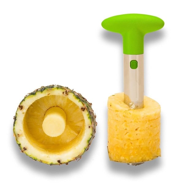 Pineapple cutter made of metal Silver one size