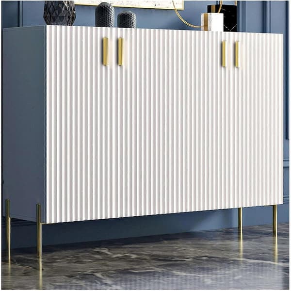 Sett med 4 moderne erstatningsben til sofa, metall, gull style3249