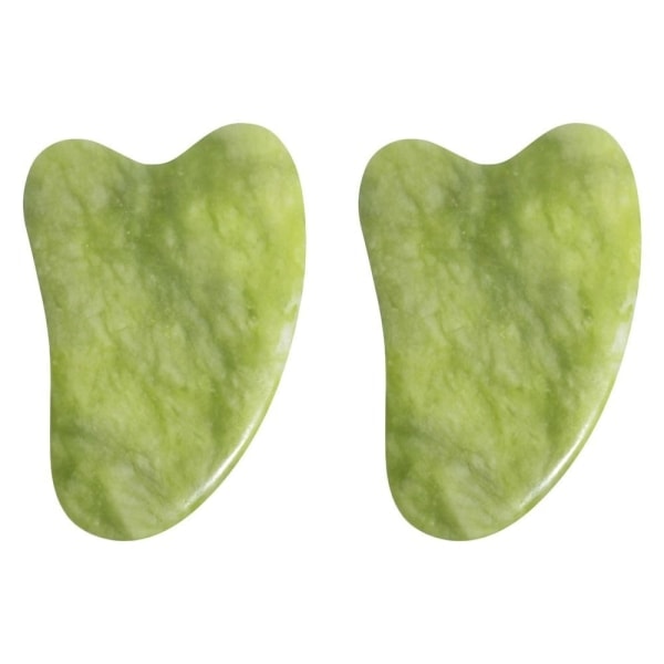 2pcs Jade Gua Sha Board GuaSha Scraping Massage Tool Face