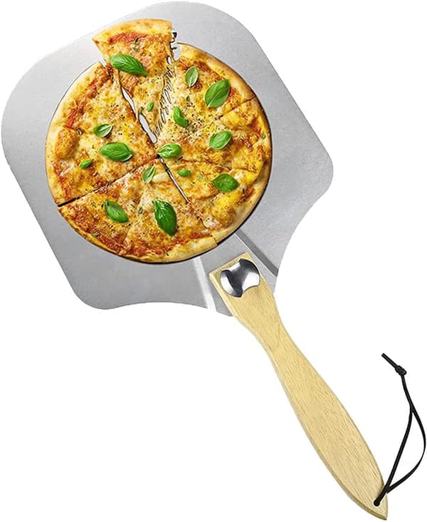 Pizzaspade, Pizzaspade, Pizzaspade i aluminium og tre, Pizzaspade i aluminium