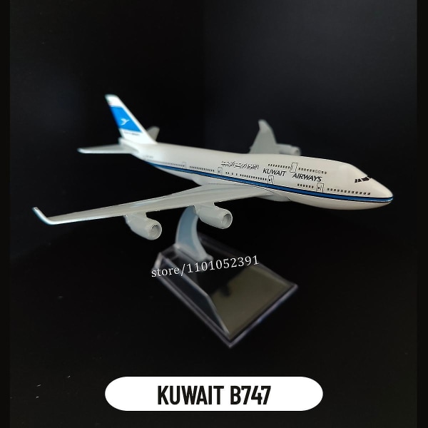 Skala 1:400 Metallflygplansmodell Emirates Airlines A380 B777 Diecast Modell Flygplan Samlarföremål Leksaker För Pojkar 108.KUWAIT B747
