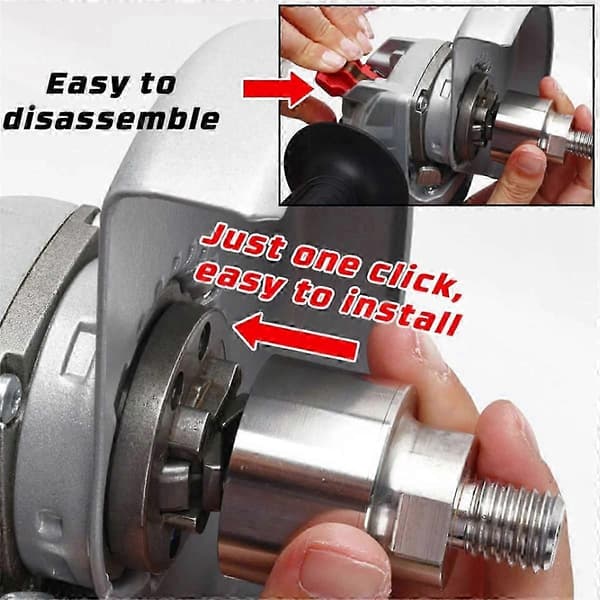 Oppgradering M14- X Lås Adapter for Diamantbor Krone Vinkelkutter Skjæreskiver Adapter Enkel å I Silver