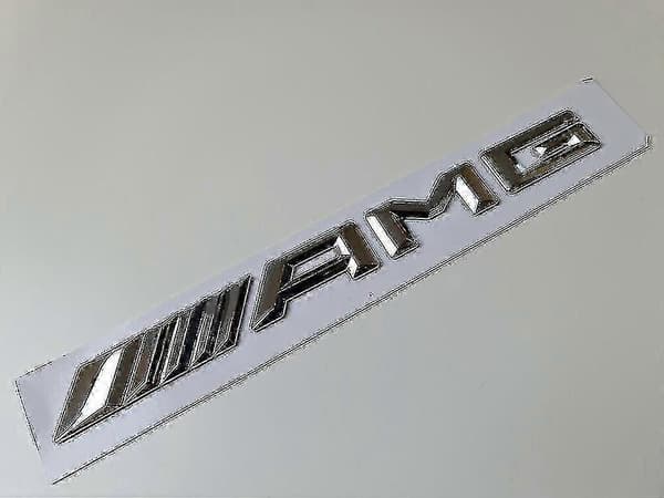 Til Amg Sølv Krom Bagagerums Emblemer Boris