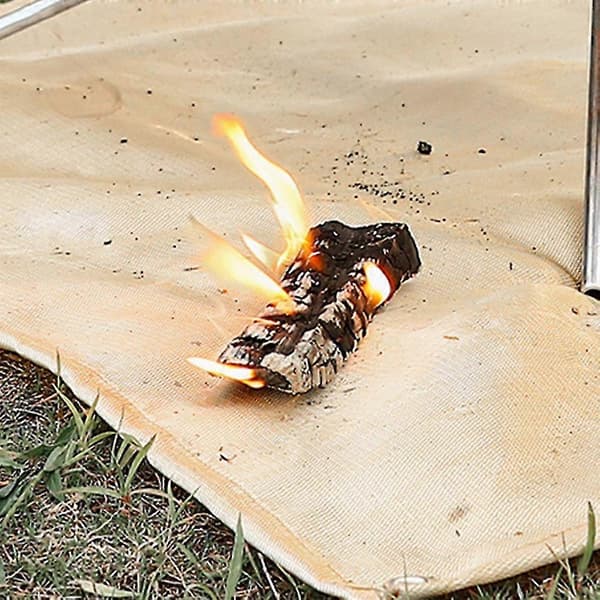 Brannsikkert campingstoff, flammehemmende isolasjonsmatte, teppe, varmeisolasjon