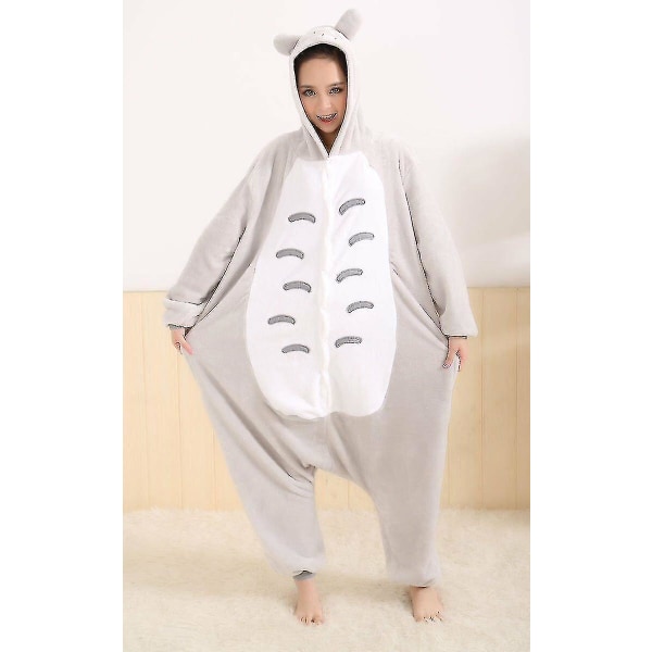 Unisex Onesie Fancy Dress Kostym Hoodie med Cartoonfigurer_c Totoro M(160CM-170CM)