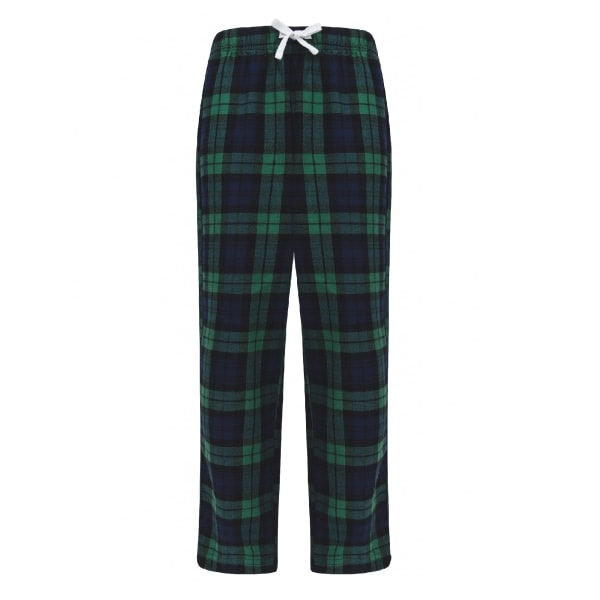 SF Minni Lasten/Lasten Tartan Lounge Pants 7-8 Vuotta Tummansininen/Vihreä Tummansininen/Vihreä Ruutu 7-8 Vuotta