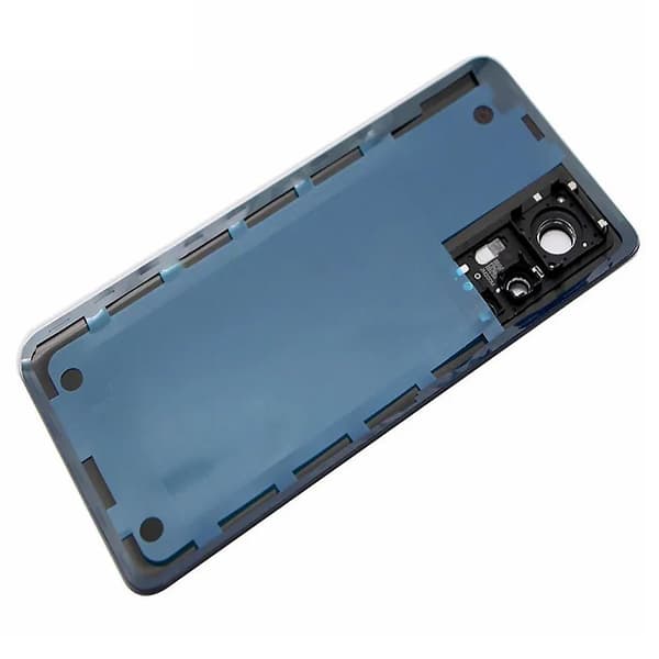 Til Xiaomi 12T 5G Bagpanel med Kamera Ring Linse Dæk Reservedel - Sort Multicolor Blue