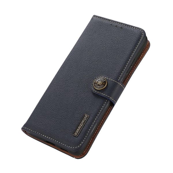 Äkta Läder Plånboksfodral för OnePlus Nord 5 5G Blue