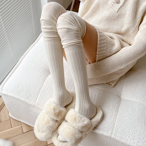 Knæhøje Strømper Lårstrømper BEIGE beige
