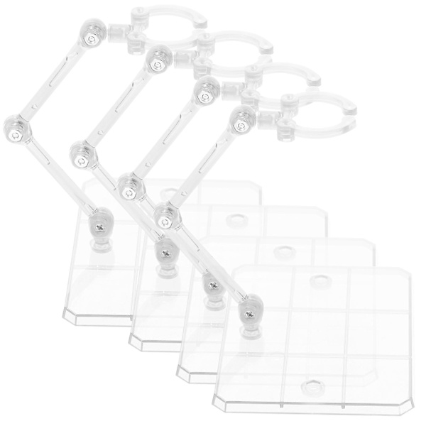4 stk. Actionfigur Stativer Actionfigur Display Holder Justerbar Dukke Model Støtter