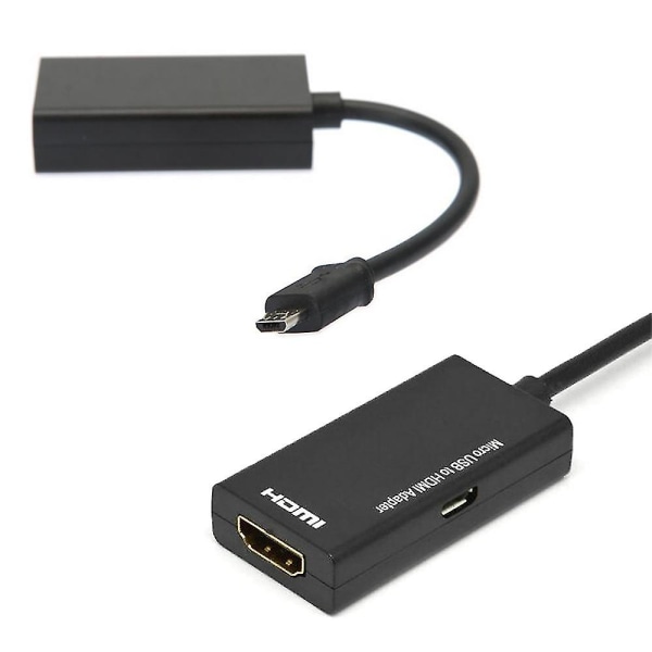 Mikro til HDMI-adapter-konverteringskabel for Android-telefon Hd Tv-team