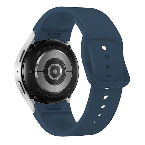 Ersättningsarmband i silikon för Samsung Galaxy Watch6 40 / 44mm / Watch6 Classic 43 / 47mm Dark Blue