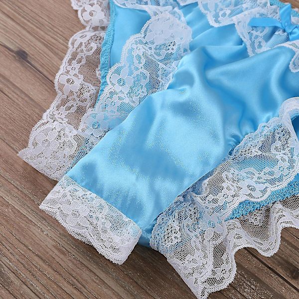 Mænds Åben Front Thong Blue XL