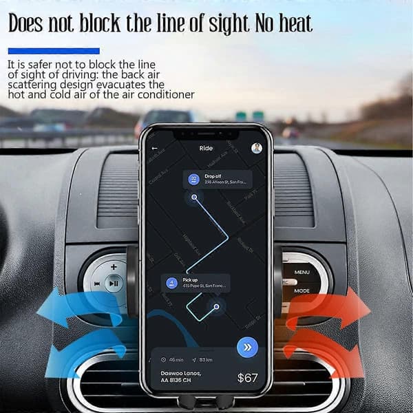 Car CD Slot Phone Holder, CD Player Phone Mount, Silicone Pad Protection, Compatible with All iPhone, Android, Smartphones