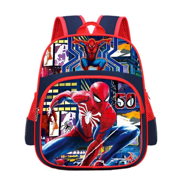 Tegneseriefigur trykt børnehave taske til børn Drenge Piger Frossen Spider-man rygsæk Let skoletasker Gaver Spider-Man Royal Blue