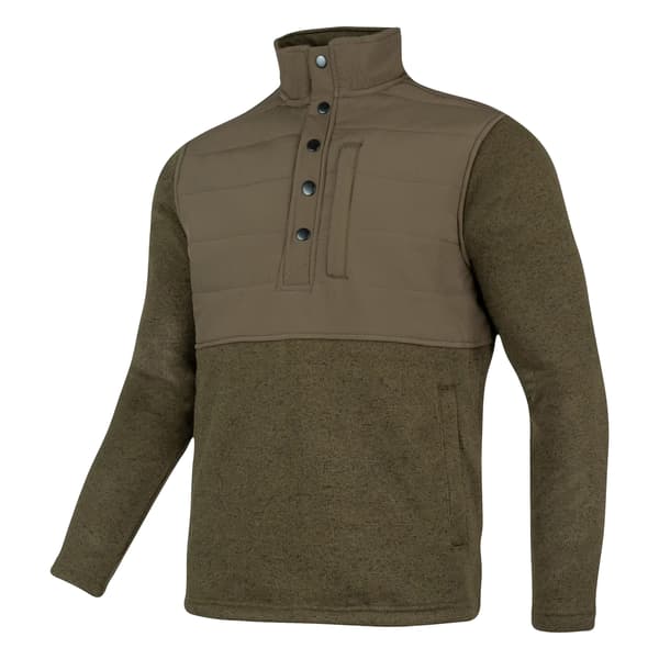 Jack Pyke Herre Fleece Snap Pullover XXL Grøn Green XXL