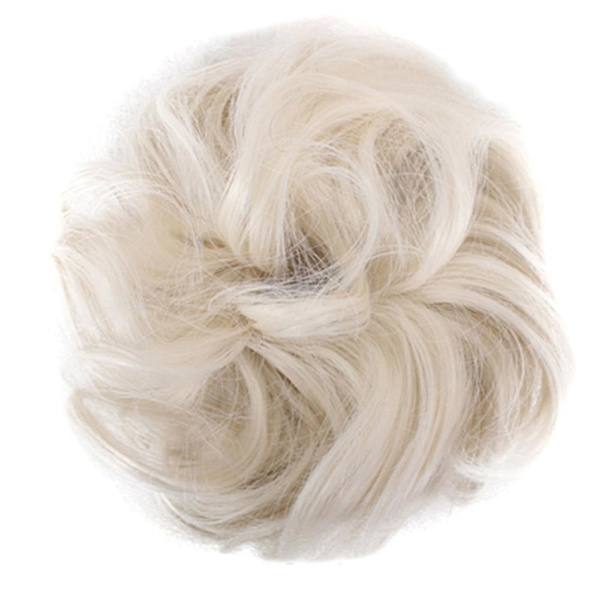 Helppo Käyttää Tyylisä Hair Scrunchies Luonnollisesti Sekava Kiharainen Pulla Hiusten Pidennys Raoliang 22