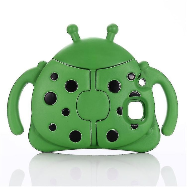 Kid Ladybug Case til Huawei T1, Kickstand Heavy Duty Shockproof Cover-lian Green