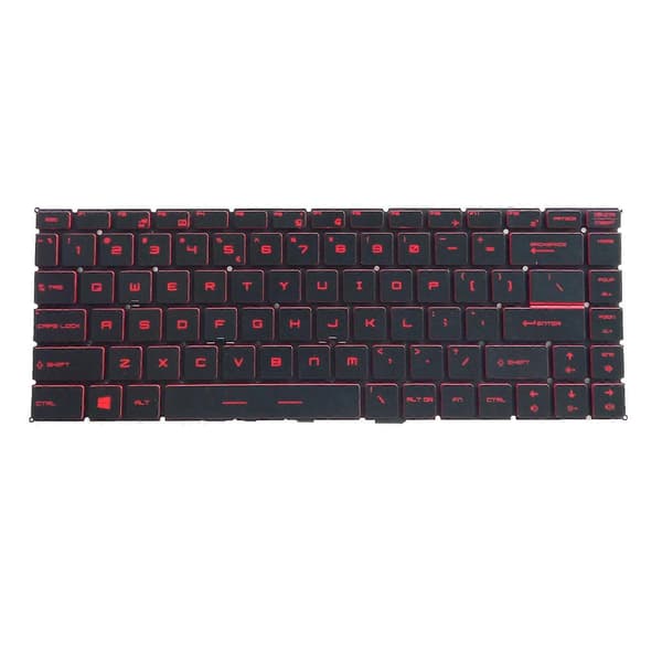 Bærbar tastatur US Layout Holdbart Baggrundsbelyst til MSI GF63 8RC Premium