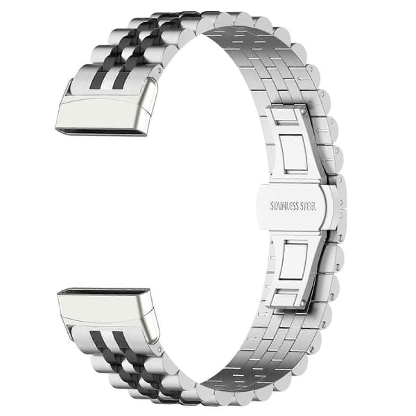 Til Fitbit Versa 3/Versa 4 Urremme i rustfrit stål 5 Perler Urrem Udskiftning med værktøj Multicolor Style G