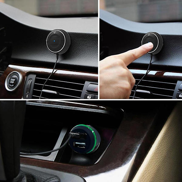 Bluetooth 4.0 Musikspiller Håndfri Bilsæt USB-oplader med NFC-funktion
