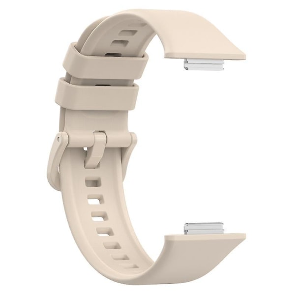 Silikonarmbånd for Huawei Watch Fit 2, vanntett erstatningsarmbånd for klokke Beige