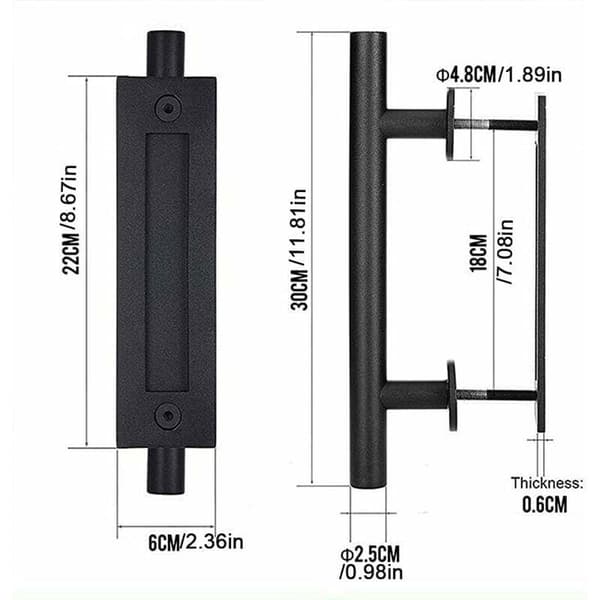 1 pc Garage Handle, Sliding Door Handle, Heavy Duty Garage Do