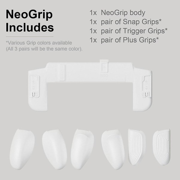 Neogrip Ergonomiskt Grepp Skyddande Fodral Set För Nintendo Switch Oled White