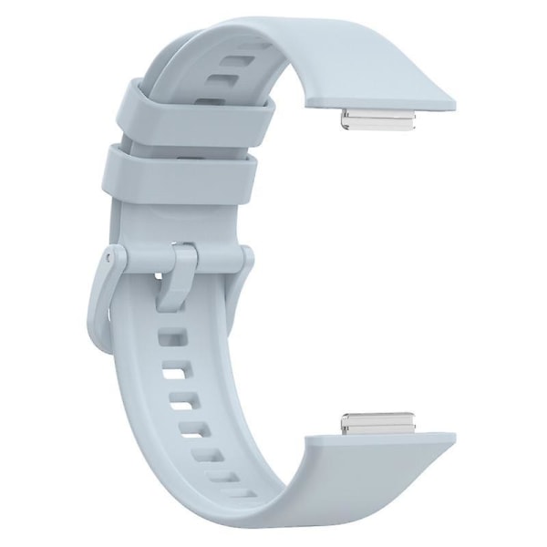 For Huawei Watch Fit 2 Silikonklokkerem Vanntett erstatningsarmbåndsurrem Baby Blue