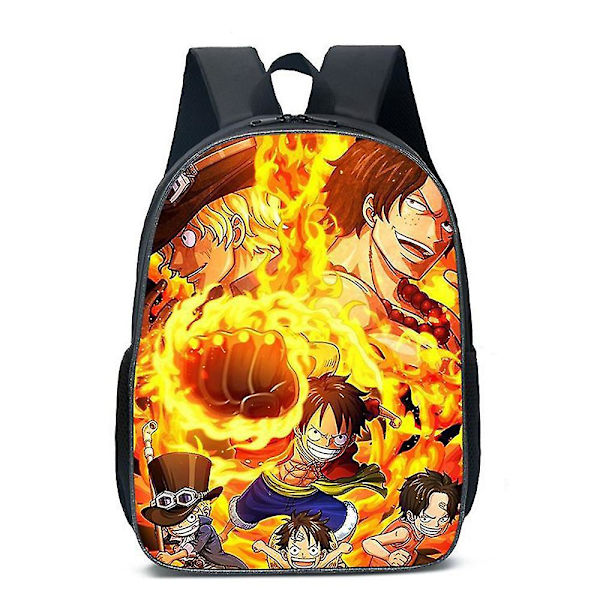 Anime One Piece Ryggsäck för Barn Pojkar Flickor Utomhus Resa Skolryggsäck Dagryggsäck Axelväska Ryggsäck Presenter G
