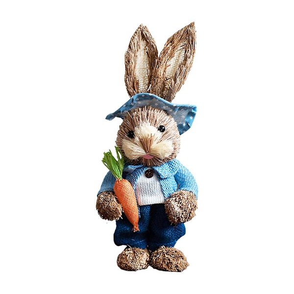 Söt Halmkanin Påskdekoration Semester Hem Trädgård Bröllop Ornament 9