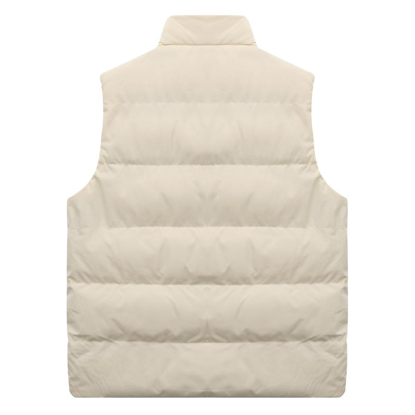Seeunique Mænds Letvægts Pakbar Puffer Dunvest Ærmeløs Quiltet Jakke Frakke Khaki S