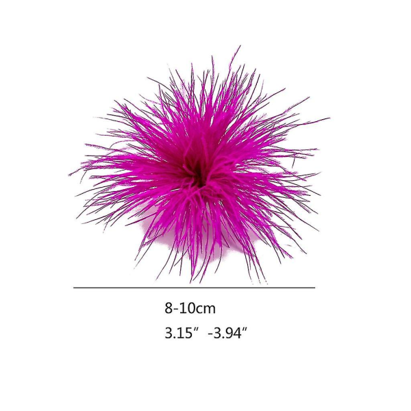 Fjerbrosche Sjalspænde Smykker Tilbehør Kvinders Tøj Dekorationer Light Pink