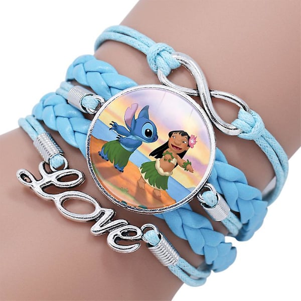 Anime Figurleketøy Lilo & Stitch Armbånd Kawaii Trykk Søt Wristand Barn Jul Party Gave En Del 20001913-25mm