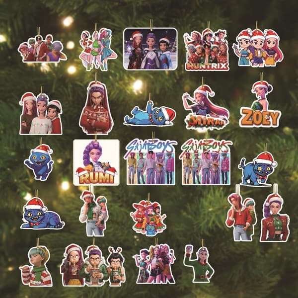 KPOP Witcher julekalender blind box, 24-dagers julekalender, akryl flat nøkkelringstil - 04