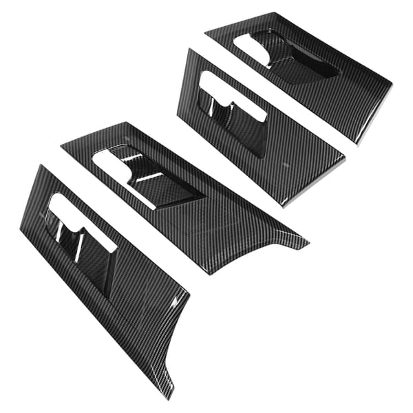4pcs Carbon Fiber Pattern Inner Door Handle Frame Protection Trim Replacement for Mitsubishi Outlander