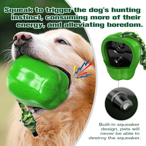 Dog Toy - Phoesky - Interactivity - Fruit Shape - Bite Resistant - Squeak Function