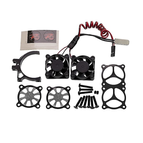 Moottorin jäähdytystuuletin lämpöanturilla 540 550 3650 3660 moottoreille 1/10 RC-auto Axial Scx10