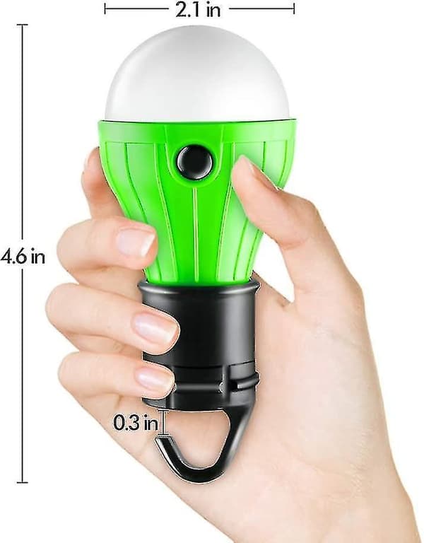 Tent Light 4-pack Portable LED Tent Lamp Clip Hook Hurricane Emergency Light Battery Powered Camping Lantern