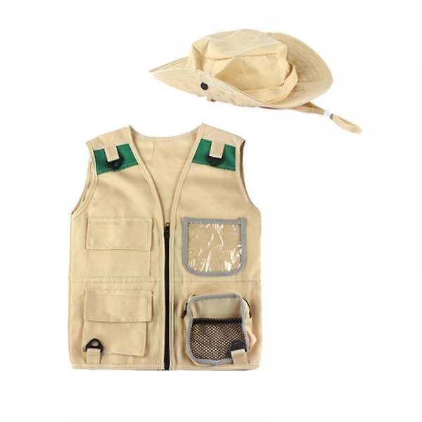 Veeki Outdoor Adventure Kit til små børn - Cargo Vest og Hattesæt Børnevest Hattesæt Outdoor Explorer